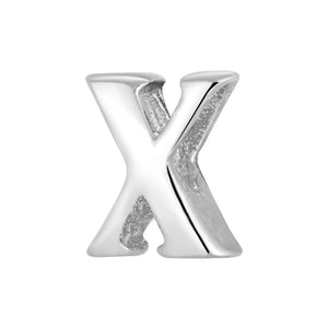 S925 Sterling Silver Hollow Alphabet Pendant Necklac - Metis Grace