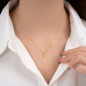 S925 Sterling Silver Initial Necklace - Metis Grace