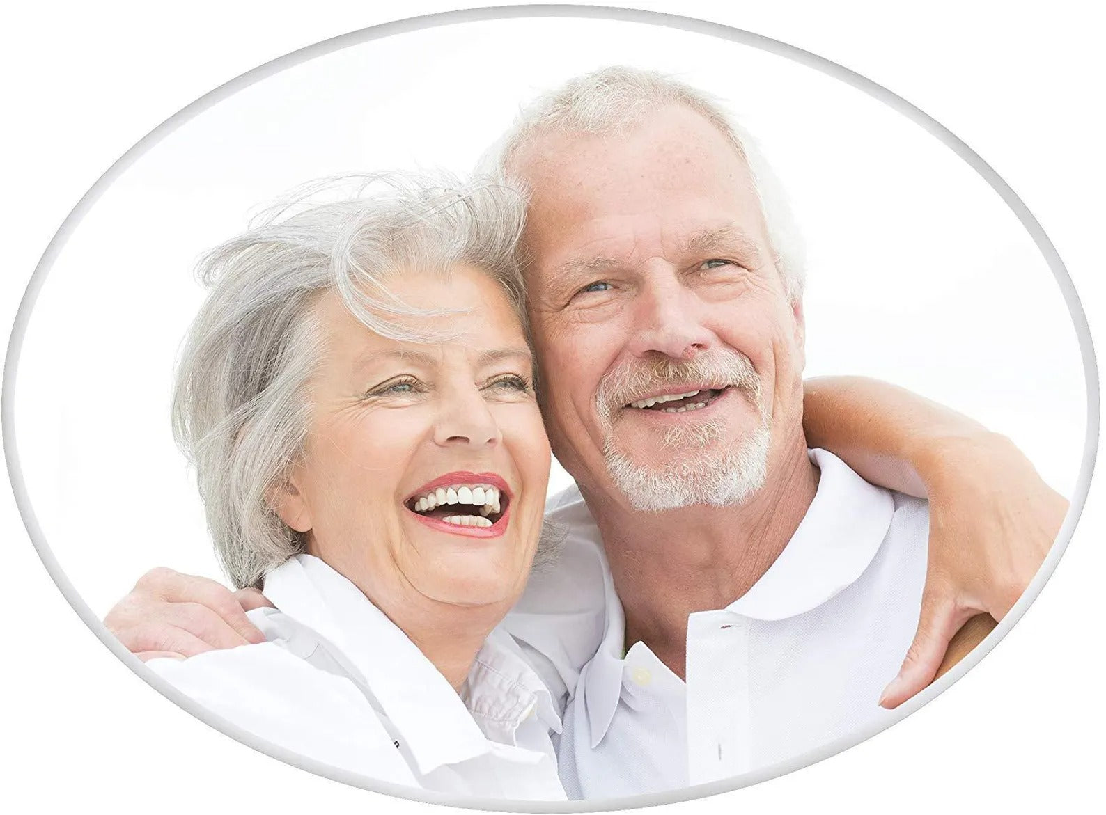 Personalized Commemorative Horizontal Oval Ceramic Photo