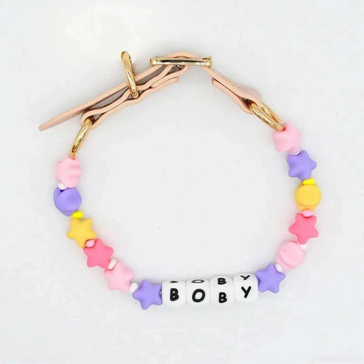 Personalized Silicone Beaded Pet Collar