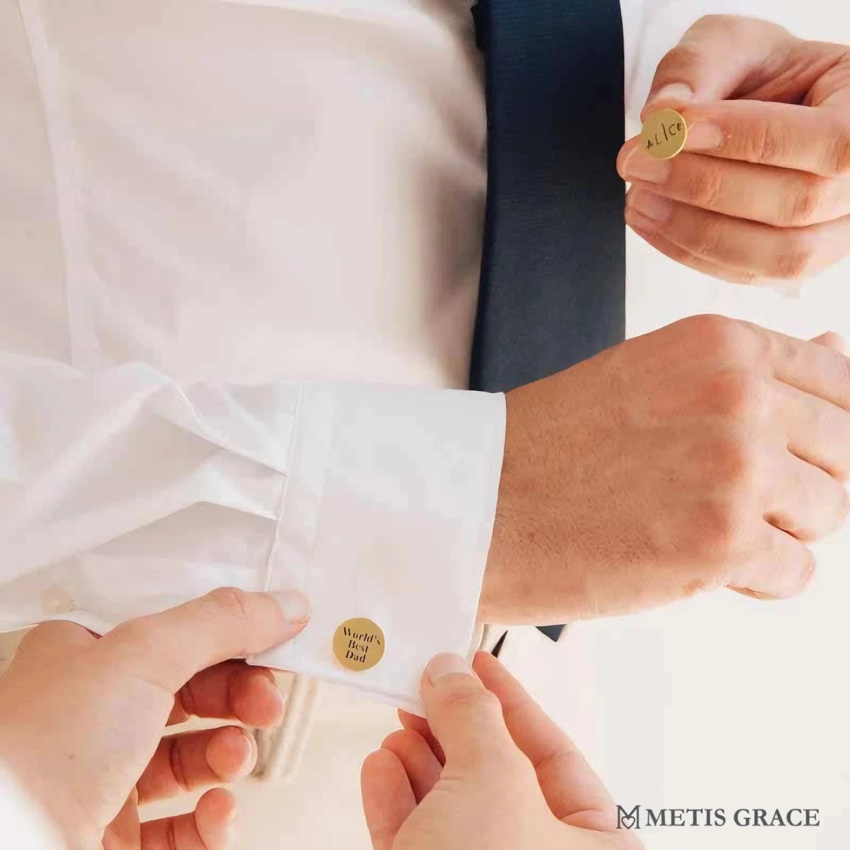 Custom Children’s Artwork Engraved Cufflinks - Metis Grace