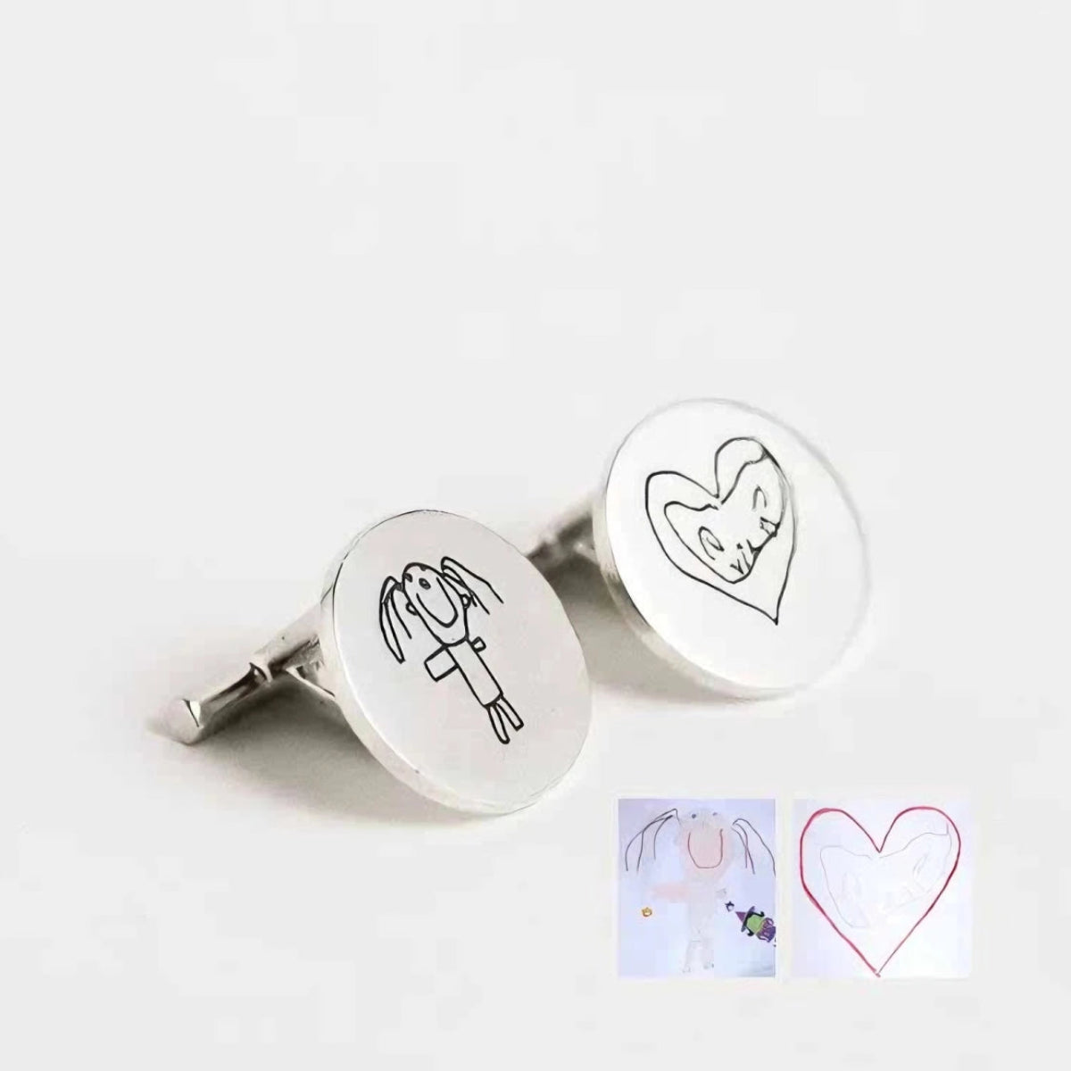 Custom Children’s Artwork Engraved Cufflinks - Metis Grace