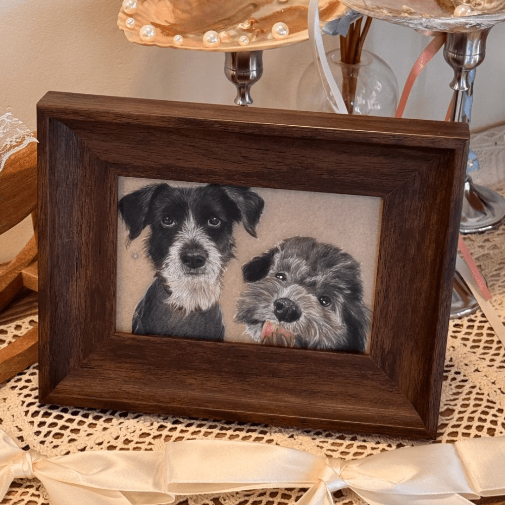 Custom Colored Pencil Portrait – Horizontal Rectangle - Metis Grace