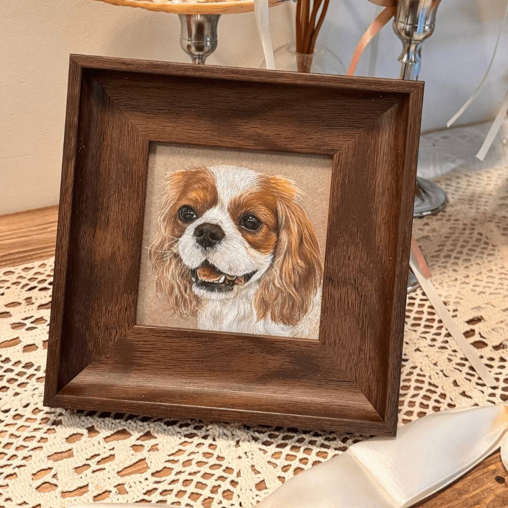 Custom Colored Pencil Portrait– Square - Metis Grace