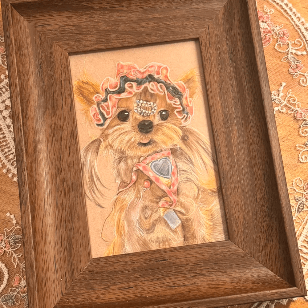 Custom Colored Pencil Portrait – Vertical Rectangle - Metis Grace