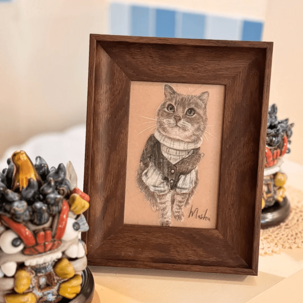 Custom Colored Pencil Portrait – Vertical Rectangle - Metis Grace