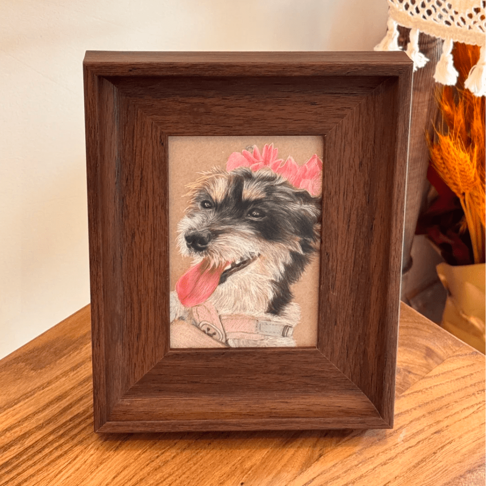 Custom Colored Pencil Portrait – Vertical Rectangle - Metis Grace