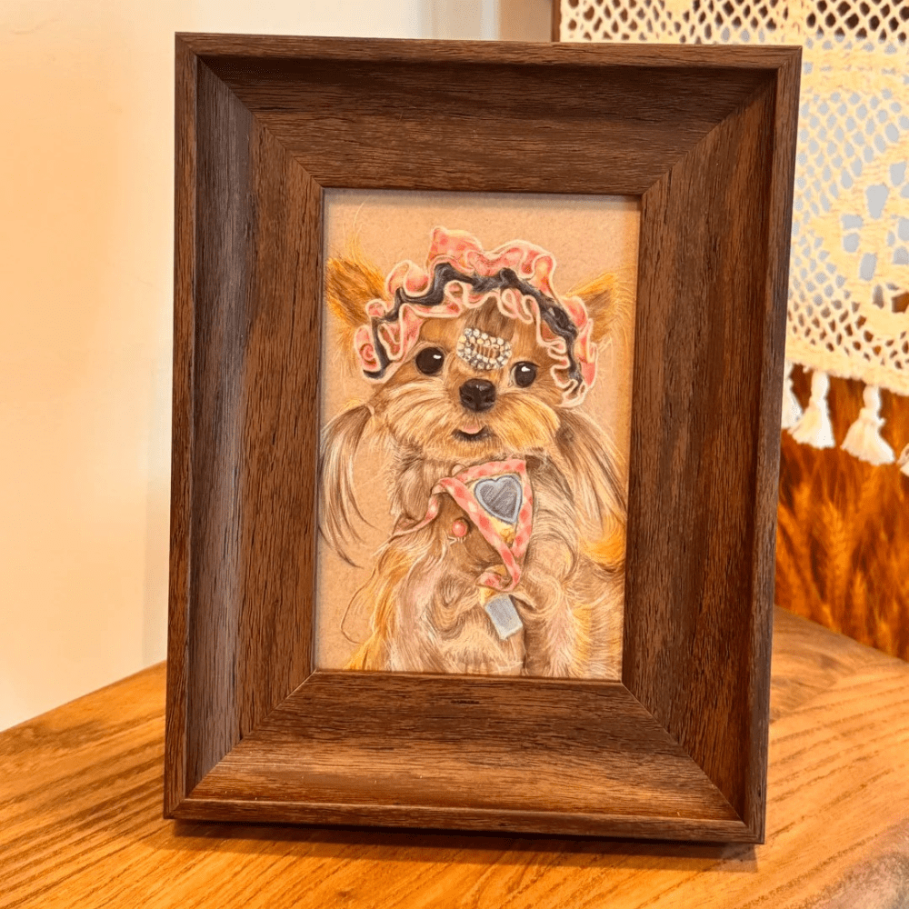 Custom Colored Pencil Portrait – Vertical Rectangle - Metis Grace