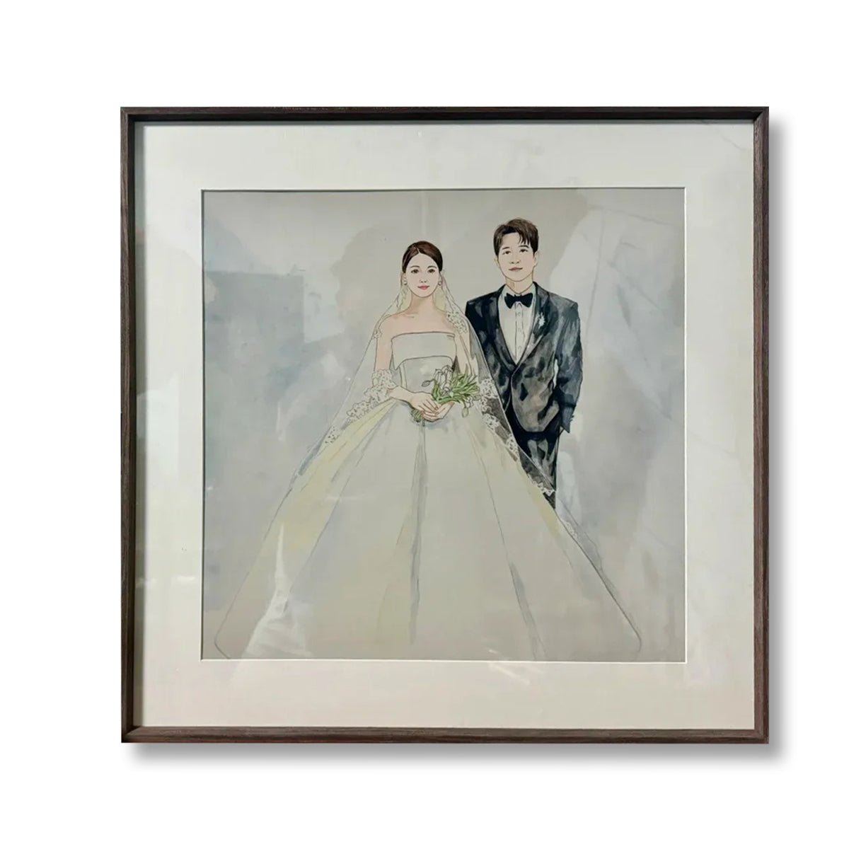 Custom Hand - Painted Ceramic Portrait - Metis Grace