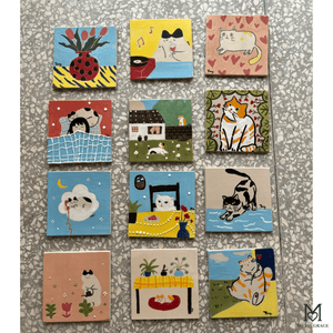 Custom Hand - Painted Ceramic Portrait - Metis Grace