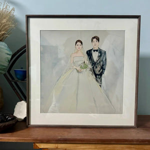 Custom Hand - Painted Ceramic Portrait - Metis Grace