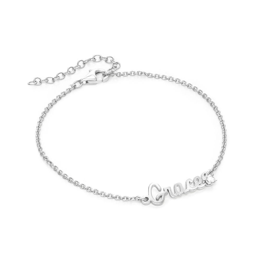 Custom Name Bracelet in S925 Sterling Silver - Metis Grace
