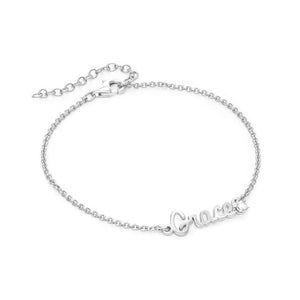 Custom Name Bracelet in S925 Sterling Silver - Metis Grace