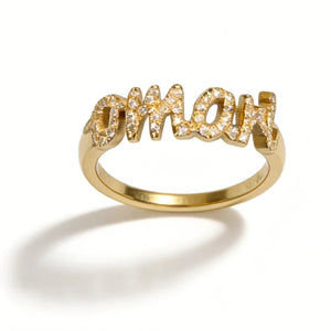 Custom Name Diamond Ring - Metis Grace