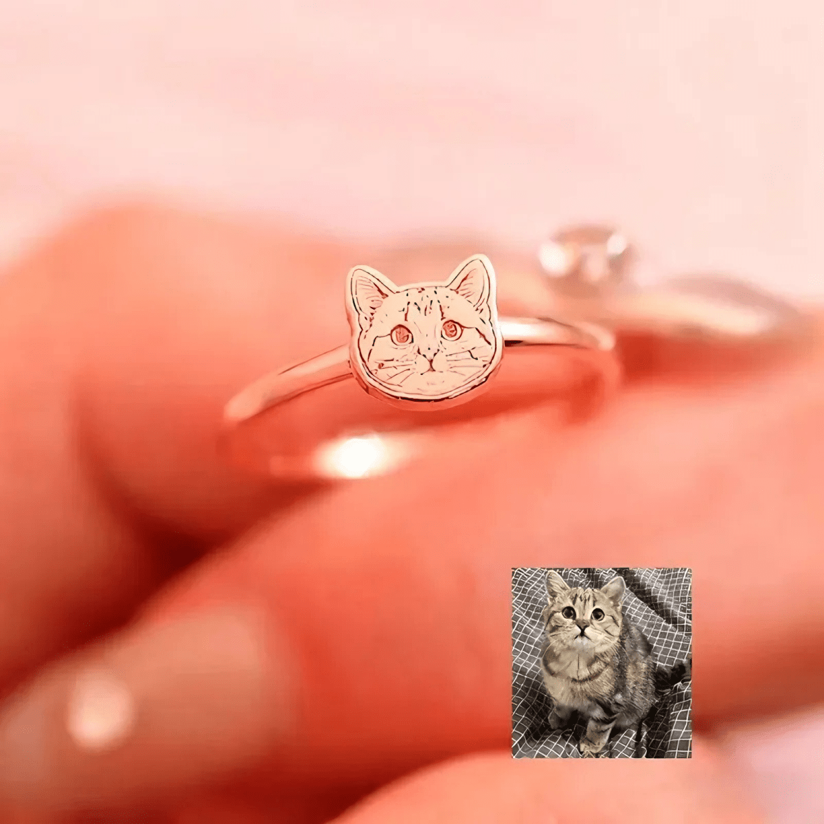 Custom Parent & Child Photo DIY Ring – 925 Sterling Silver - Metis Grace