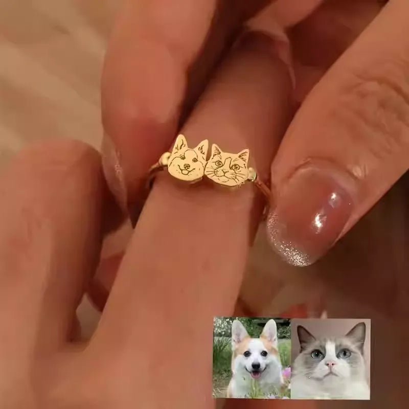 Custom Parent & Child Photo DIY Ring - 925 Sterling Silver - Metis Grace