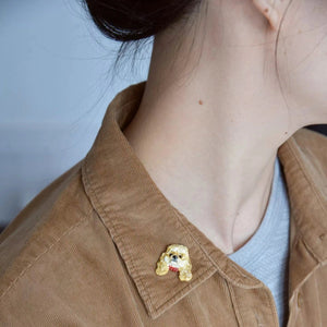 Custom Pet Brooch & Cufflinks – Handmade Clay Keepsake - Metis Grace