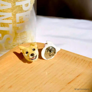 Custom Pet Brooch & Cufflinks – Handmade Clay Keepsake - Metis Grace