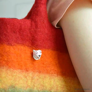 Custom Pet Brooch & Cufflinks – Handmade Clay Keepsake - Metis Grace