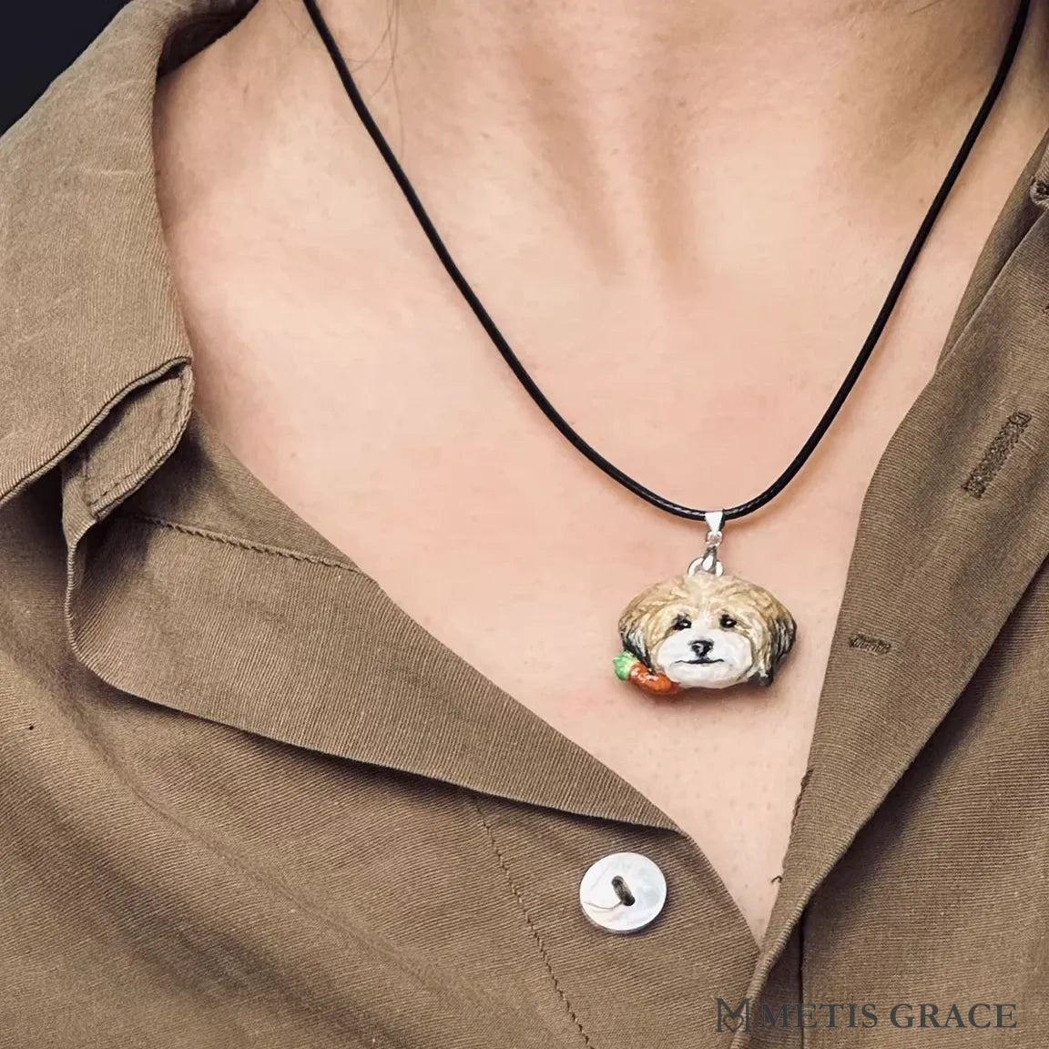 Custom Pet Clay Necklace - Metis Grace