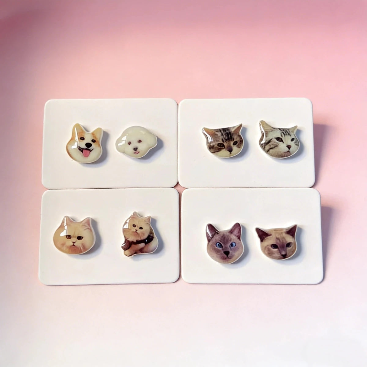 Custom Pet Earrings in 925 Sterling Silver - Metis Grace