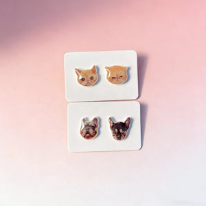 Custom Pet Earrings in 925 Sterling Silver - Metis Grace