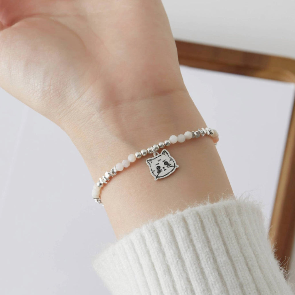 Custom Pet Photo Bracelet in 925 Sterling Silver - Metis Grace