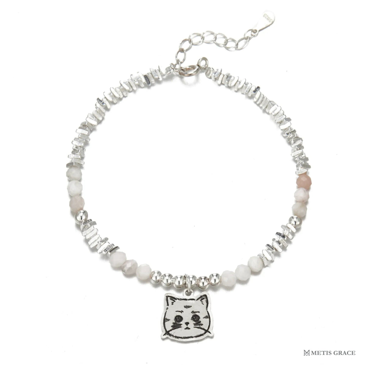 Custom Pet Photo Bracelet in 925 Sterling Silver - Metis Grace
