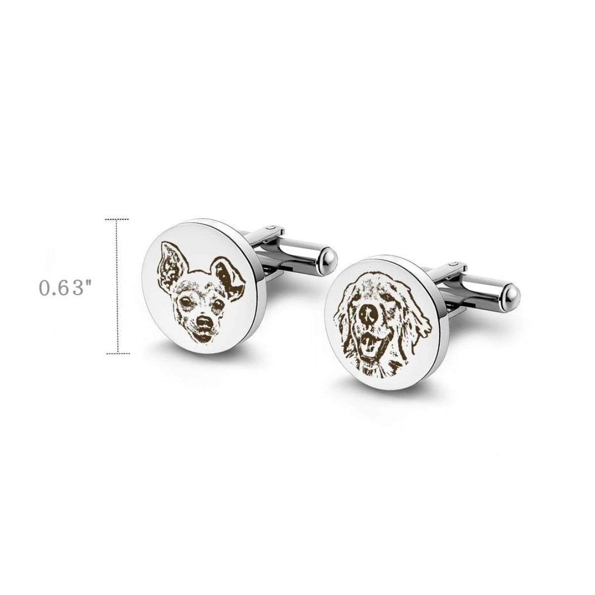 Custom Pet Photo Cufflinks - Metis Grace