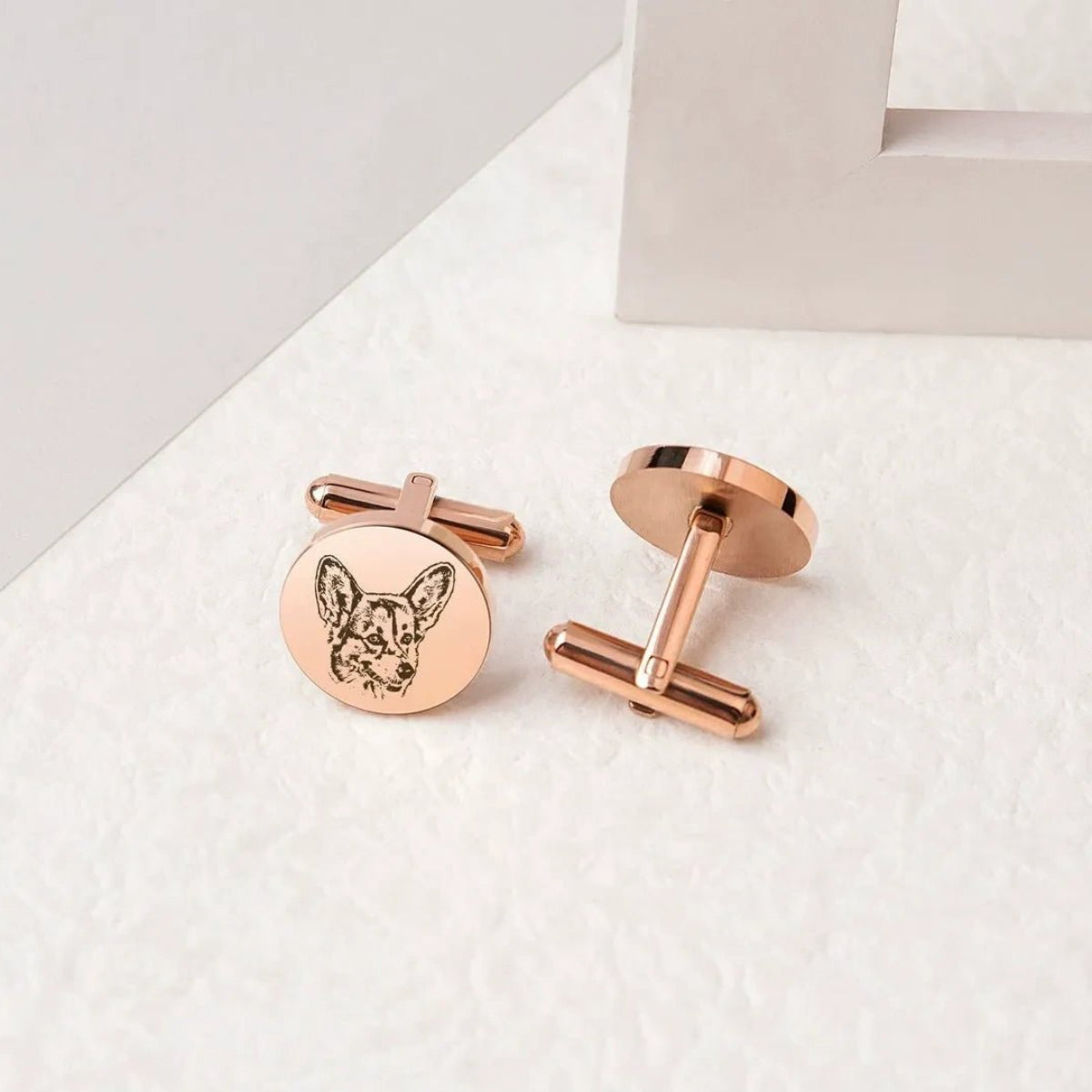 Custom Pet Photo Cufflinks - Metis Grace
