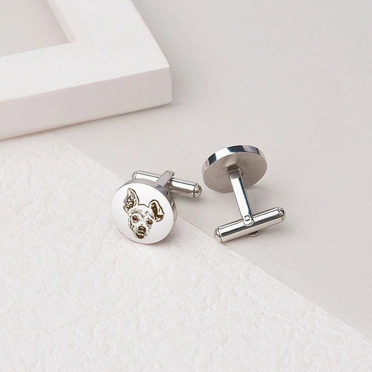 Custom Pet Photo Cufflinks - Metis Grace