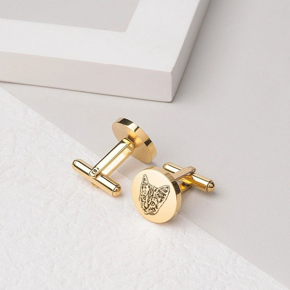 Custom Pet Photo Cufflinks - Metis Grace