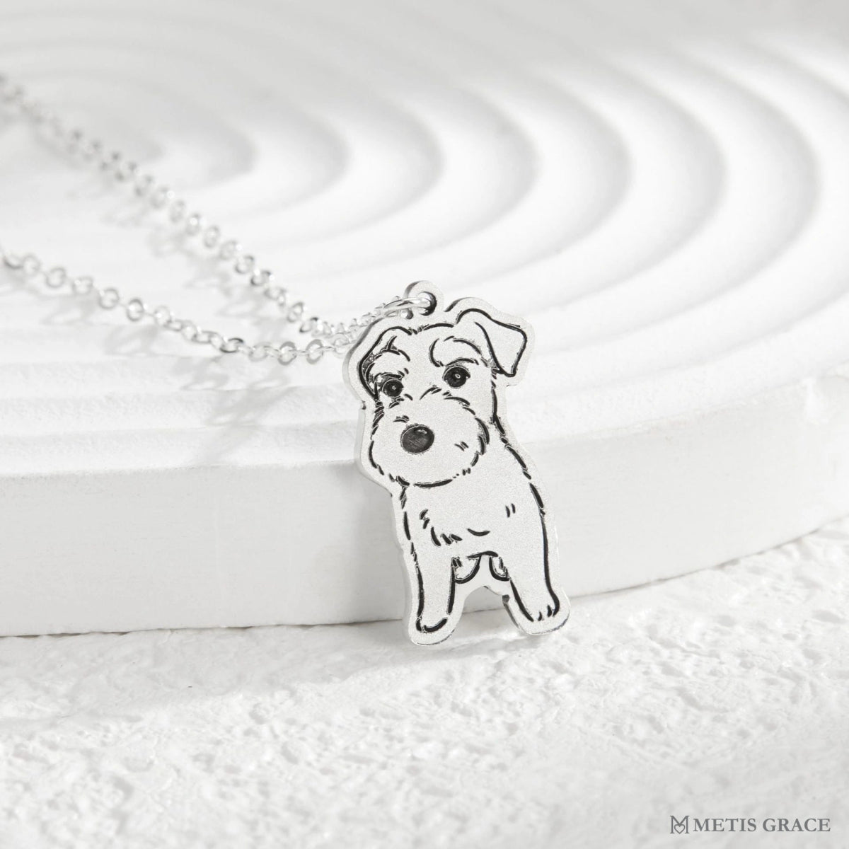 Custom Pet Photo Necklace in S925 Sterling Silver - Metis Grace