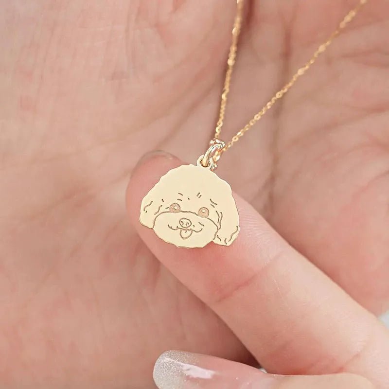 Custom Pet Photo Necklace in S925 Sterling Silver - Metis Grace