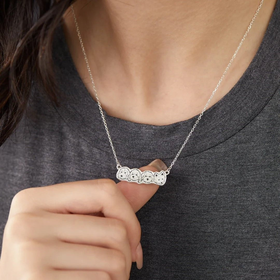 Custom Pet Photo Necklace in S925 Sterling Silver - Metis Grace