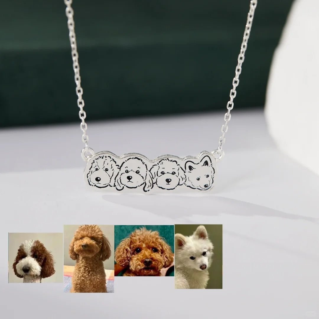 Custom Pet Photo Necklace in S925 Sterling Silver - Metis Grace