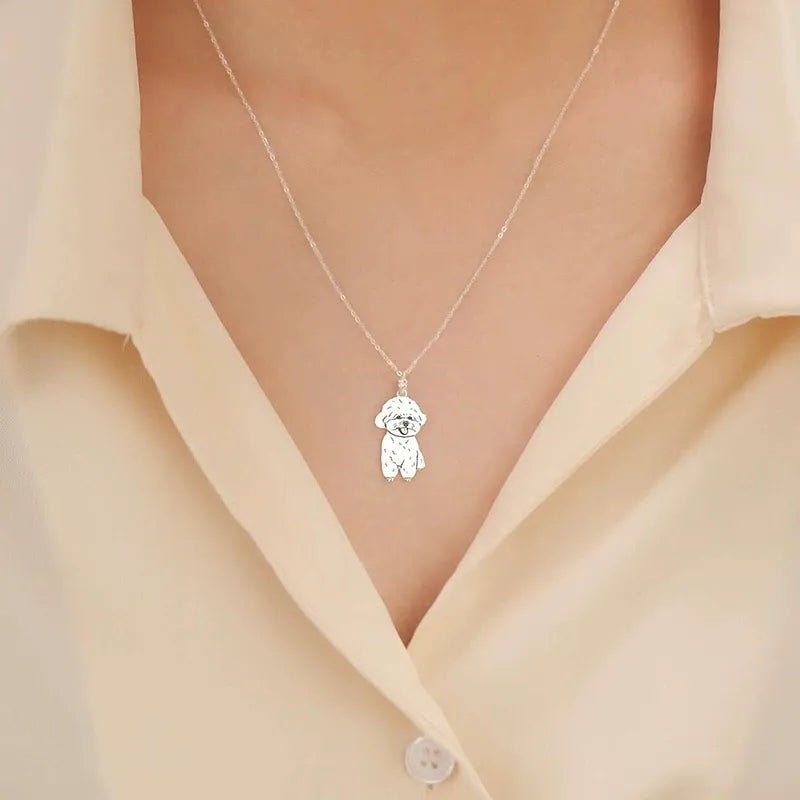 Custom Pet Photo Necklace in S925 Sterling Silver - Metis Grace