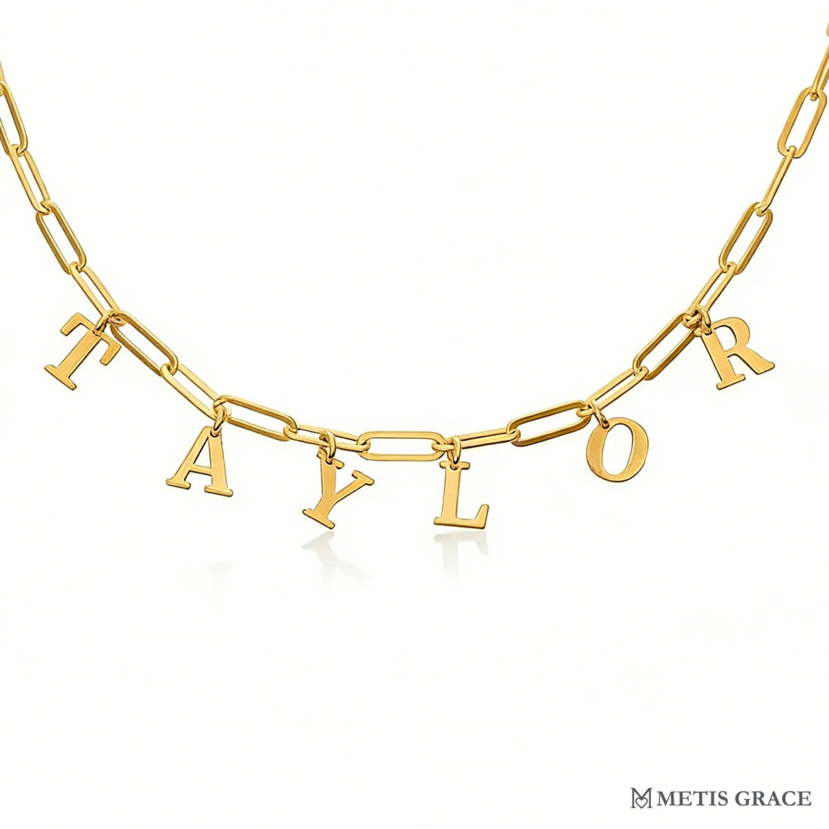 Custom S925 Sterling Silver Name Necklace - Metis Grace