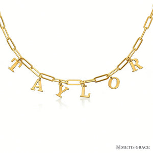 Custom S925 Sterling Silver Name Necklace - Metis Grace