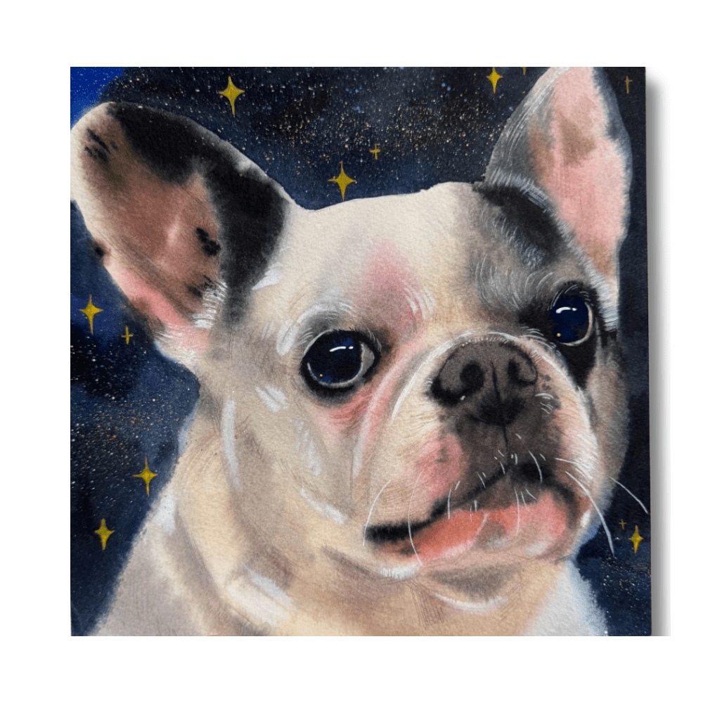 Custom Watercolor Portrait – Square - Metis Grace