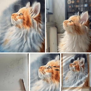 Custom Watercolor Portrait - Vertical Rectangle - Metis Grace