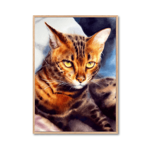 Custom Watercolor Portrait - Vertical Rectangle - Metis Grace