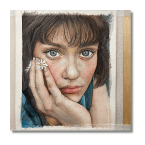 Custom Watercolor Portrait - Vertical Rectangle - Metis Grace