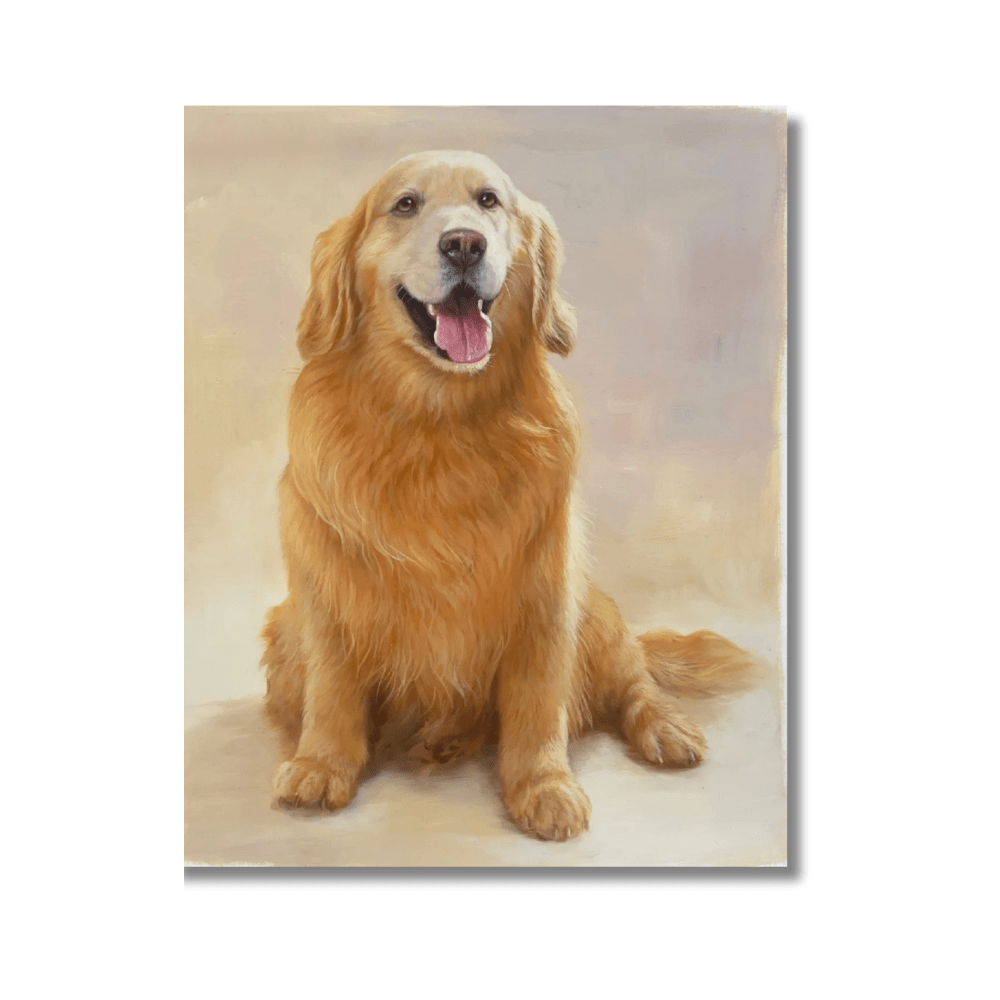 Hand - Painted Custom Oil Portrait – Vertical Canvas - Metis Grace