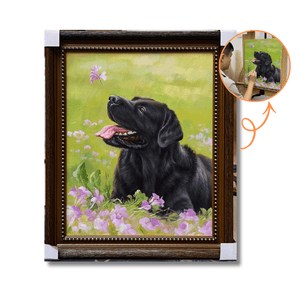 Hand - Painted Custom Oil Portrait – Vertical Canvas - Metis Grace