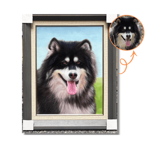 Hand - Painted Custom Oil Portrait – Vertical Canvas - Metis Grace