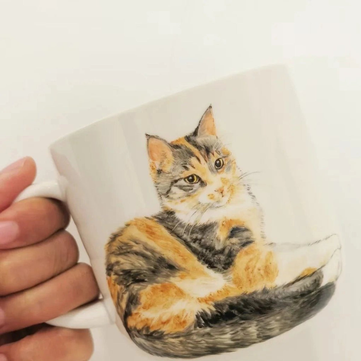 Hand - Painted Custom Pet Portrait Ceramic Mug - Metis Grace