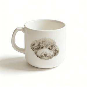Hand - Painted Custom Pet Portrait Ceramic Mug - Metis Grace