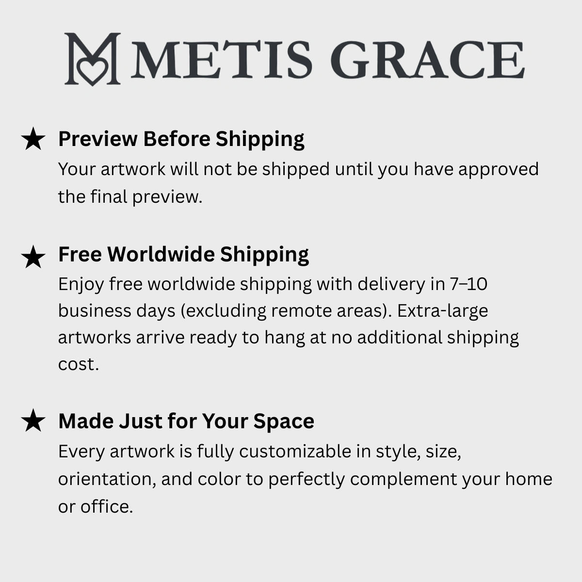 Hand-Painted Custom Textured Portrait-Horizontal Canvas - Metis Grace