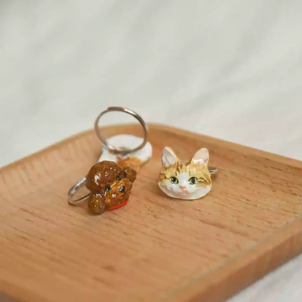 Handmade Clay Pet Portrait Ring - Metis Grace